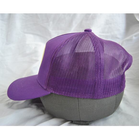 Bass Pro Shop Gone Fishing Purple Snapback Hat OSFM - Picture 4 of 12